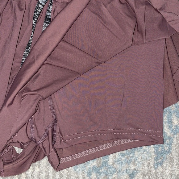 Inflachi Elastic Waist Drawstring Athletic Skort - Picture 8 of 9